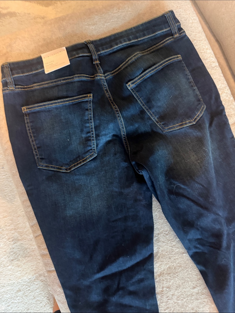 LC Lauren Conrad Dark Blue Straight Leg Jeans - Picture 4 of 7